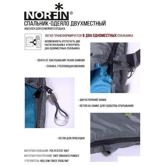 Спальный мешок Norfin Alpine Comfort Double 250 - фото